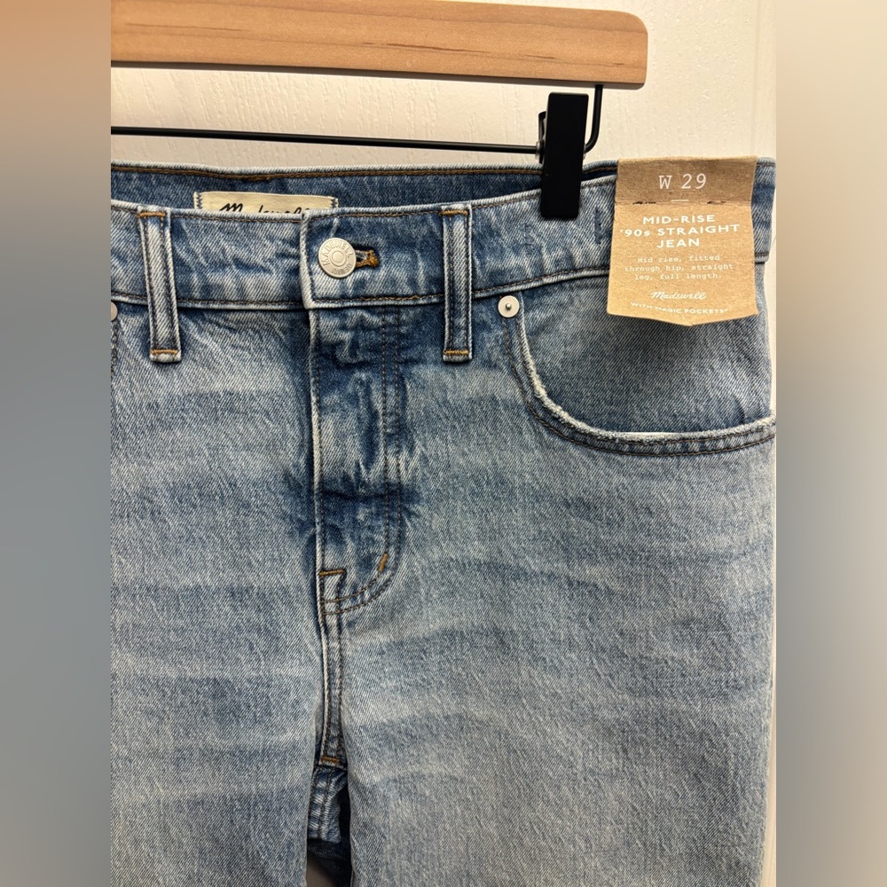 1. Madewell Mid-Rise 90’s Straight Jean NWT